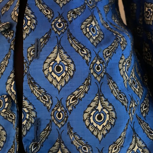 Custom made silk jacket, vintage from Japanese raw silk - Picture 2 of 8